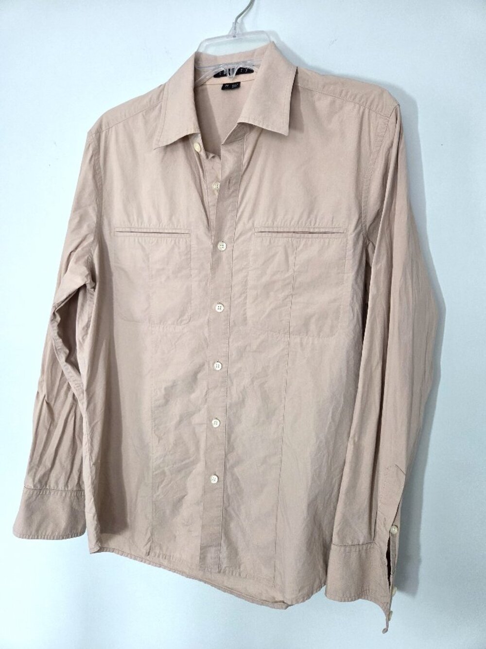 Theory Beige Cotton Blouse Size M